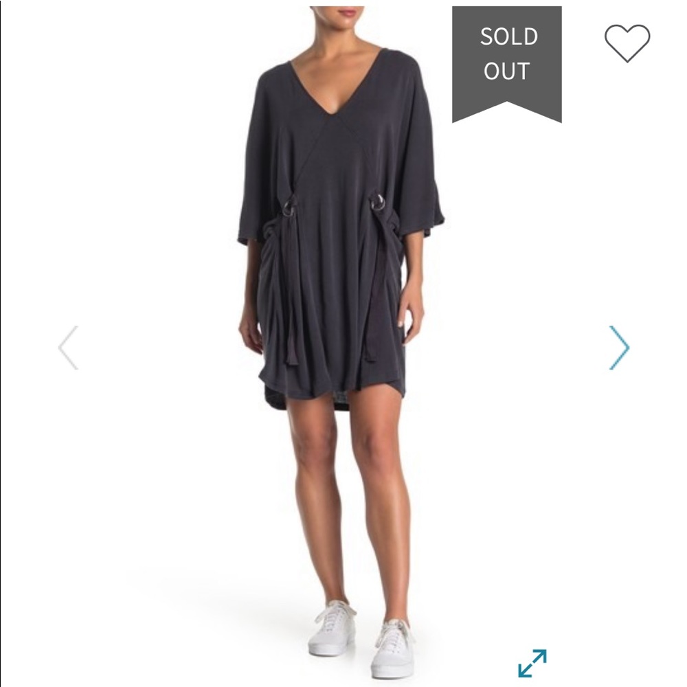 Free People Belt V-Neck Dress